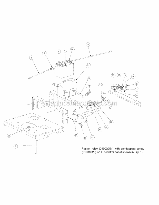 Electrical Assembly Honda Diagram and Parts List for M48-HN 53BB5E6V750-20-HP-OHV Cub Cadet Lawn Tractor